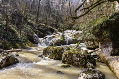 Bahar, dağ dereleri, eriyen suyla dolup taşar, geçilemez su engellerine dönüşür..