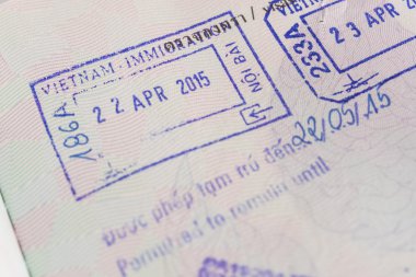 Vietnam vize pasaport damgası