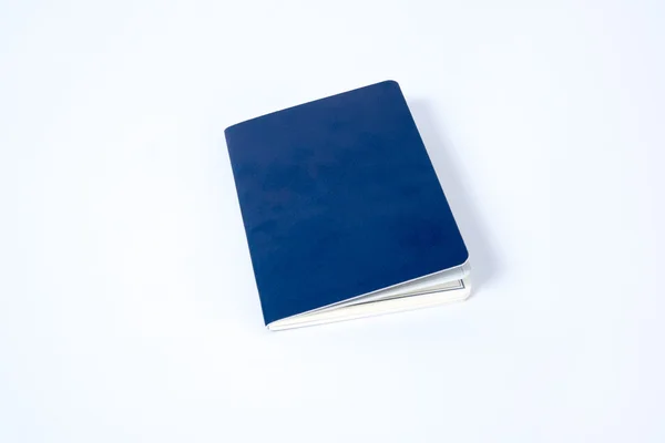 Blank blue passport on white background — Stock Photo, Image