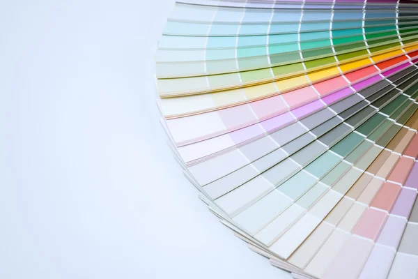Guida tavolozza colori su sfondo bianco — Foto Stock