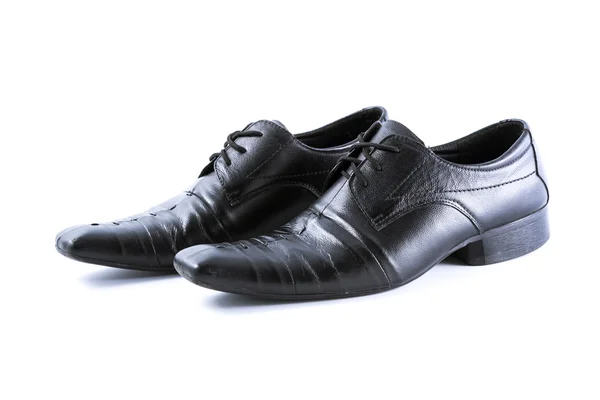 Used men shoes on white background — Stock Photo, Image