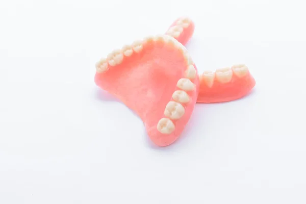 Full denture on white background — Stock Photo, Image