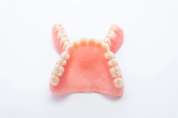 Full denture on white background — Stock Photo, Image