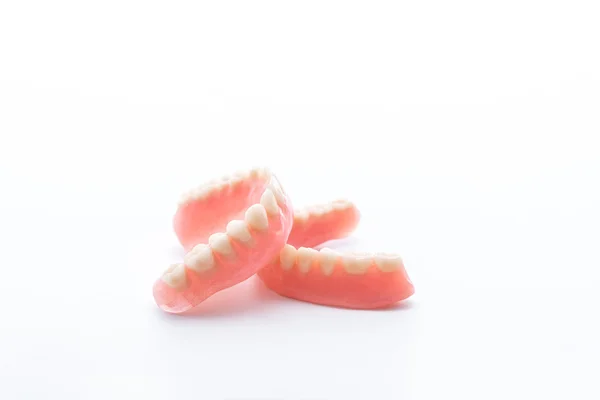 Full denture on white background — Stock Photo, Image