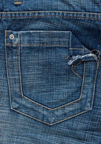 Een back-pocket Jeans textuur — Stockfoto