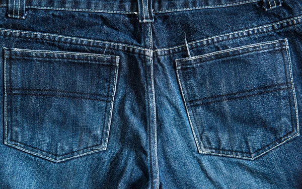 Een back-pocket Jeans textuur — Stockfoto