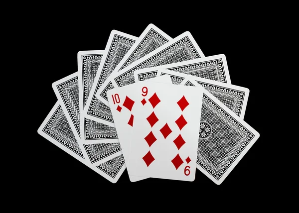 Poker cards, ten and nine — Stock Photo, Image