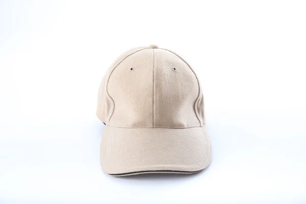 Gorra de béisbol marrón sobre fondo blanco —  Fotos de Stock