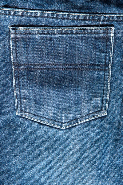 Een back-pocket Jeans textuur — Stockfoto