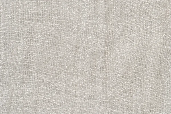 Bílý šátek bavlna textury pozadí — Stock fotografie