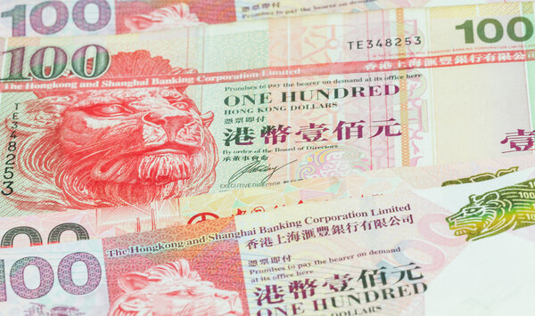 Hong Kong dollars background