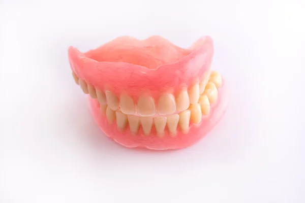 Full denture on white background — Stock Photo, Image