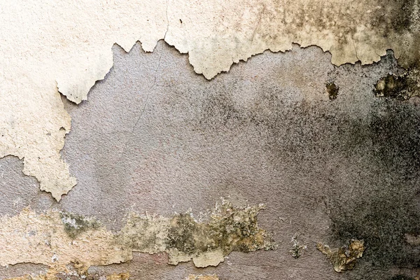 Grunge old yellow paint cement wall — Stock Photo, Image