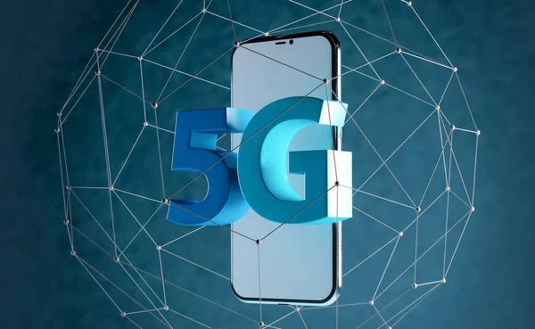 5 G internet bağlantı teknolojisi kavramı, soyut görüntü görsel