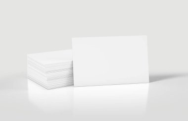 Boş kartvizit yığını