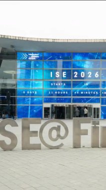 Barcelona, İspanya 02.02.2026, Fira Barcelona Entegre Sistemler Avrupa ISE 2026 sırasında Gran Via