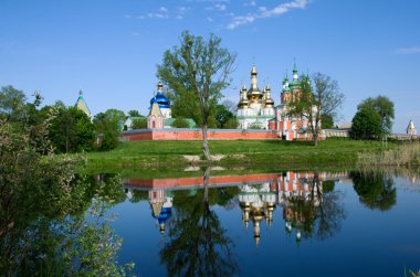 Sviato-Troitskyi Manastırı'Hustynia. Chernihiv bölgesi. Ukrayna