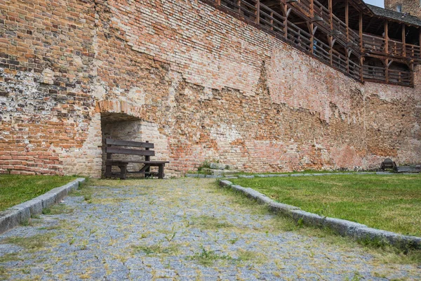 Berühmtes Schloss Lutsk Bei Bewölktem Himmel Eine Der Verteidigungsmauern Einer — Stockfoto