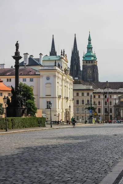 Catedral San Vito Sobre Histórico Castillo Praga Cente Durante Día — Foto de Stock