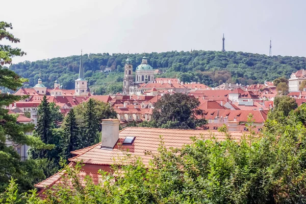 Widok Historyczne Centrum Pragi Zamkiem Czechy — Zdjęcie stockowe