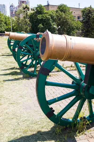 Oude Kanonnen Kiev Fort Een Complex Van Russische Vestingwerken Oekraïense — Stockfoto