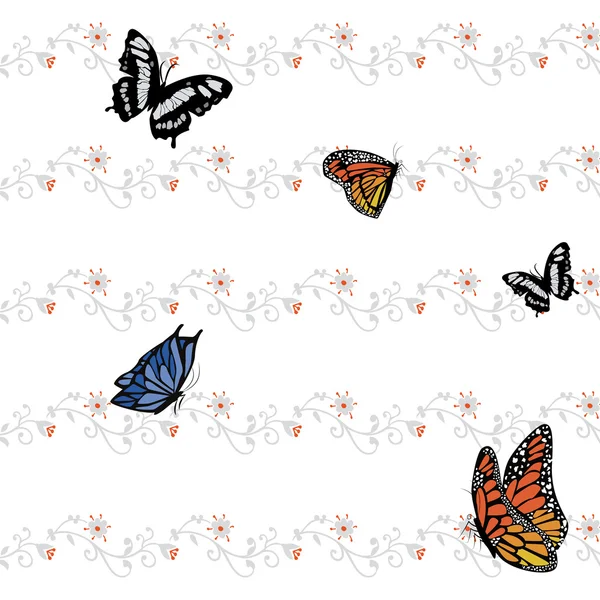 Butterfly pattern — Stock Vector