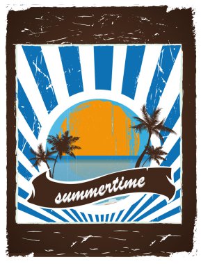 Yaz aylarında poster