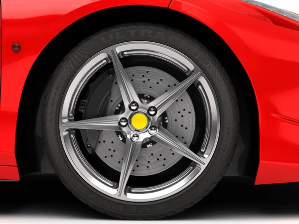 Spor alüminyum alaşım jant closup görünümü