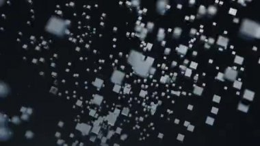 Animasyon. Dünya haritasında toplanan birçok parçacığın etkisi