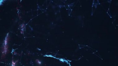 Dijital formda küre. Teknoloji konsepti, uzay, bilimsel alan gözlemi