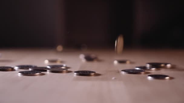 俄罗斯联邦不同面额的铁币 — 图库视频影像