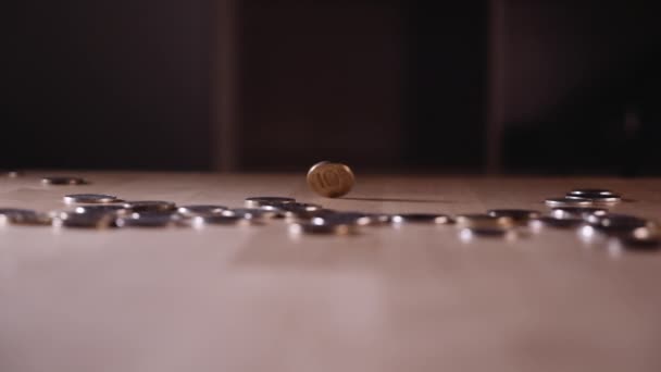 俄罗斯联邦不同面额的铁币 — 图库视频影像
