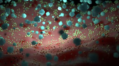 mikrobiyoloji ve vücudun farklı biyolojik formları hakkında bir resim.