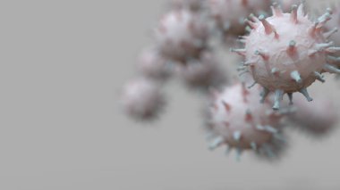 mikrobiyoloji ve hastalık kavramının yerel bir arka plandaki virüslerin görüntüsü