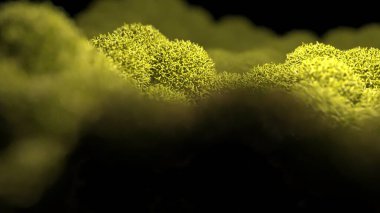 Fleecy yüzeyli hacimsel elementlere sahip arkaplan