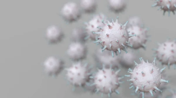 Immagine Virus Uno Sfondo Locale Concetto Microbiologia Malattia — Foto Stock