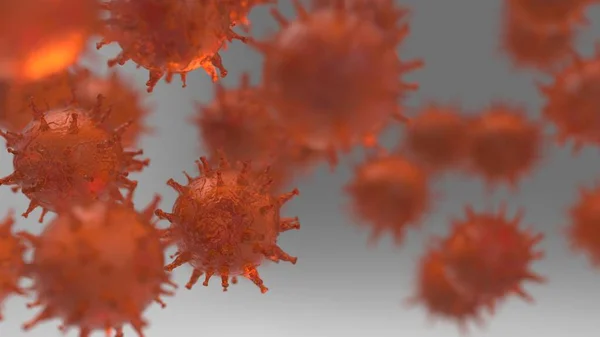 Immagine Virus Uno Sfondo Locale Concetto Microbiologia Malattia — Foto Stock