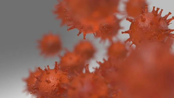 Изображение Вирусов Местном Фоне Понятие Микробиологии Заболевания — стоковое фото