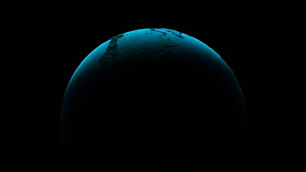 Aarde Bol Een Uniforme Donkere Achtergrond — Stockfoto