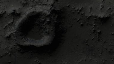 Kraterlerde Ay 'ın yüzeyi