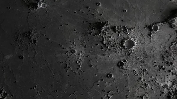 the surface of the moon in craters close-up