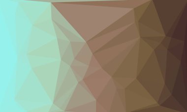 Kahverengi ve mavi gradyan ve geometrik desenli soyut arkaplan