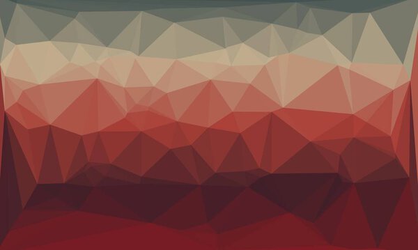 Творческий призматический фон с темно-красным многоугольным рисунком