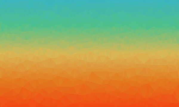 Минимальный многоугольный фон в ярко-голубом, оранжевом и красном цветах