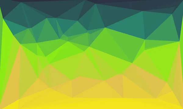 Fondo Geométrico Abstracto Con Patrón Verde Amarillo — Foto de Stock