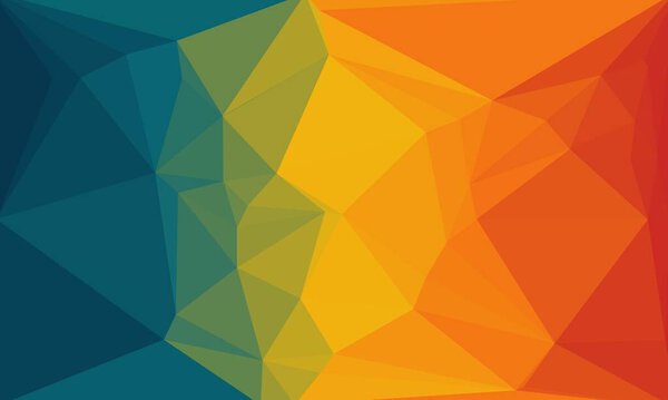 яркий и разноцветный фон с многоугольным узором