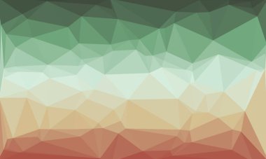 Poli desenli soyut yeşil ve sarı arkaplan