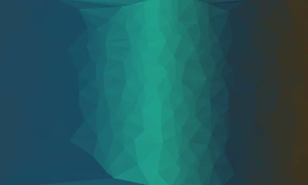 Modré Zelené Abstraktní Pozadí Polygonálním Vzorem — Stock fotografie