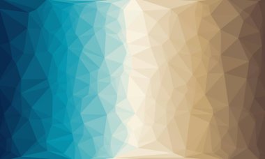 Mozaik tasarımlı mavi ve kahverengi geometrik arkaplan