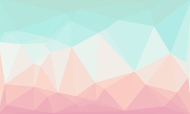 Minimalistic pastel multicolored polygonal background with gradient clipart